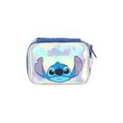Estojo Stitch Escolar 36 Elástico 21cm Holográfico Luxcel