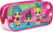 Estojo Tecido Little DOLLS MD 1ZIPER Sortido - Kit
