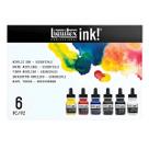 Estojo Tinta Acrílica Ink Liquitex 30ml C/6 Cores Estojo Tinta Acrílica Ink Liquitex 30ml C/6 Cores