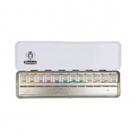 Estojo Tinta Aquarela Pastilha Schmincke Horadam 12 Cores Slimline Edition