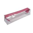 Estojo Transparente Pink - Organizador de Material Escolar