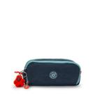 Estojo Três Zíperes Gitroy Kipling Cosmo Blue C