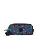 Estojo Três Zíperes Gitroy Kipling Gaming Grey