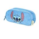 Estojo Triplo Escolar Juvenil Peluciado Stitch
