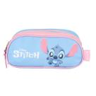 Estojo Triplo Infantil Stitch Escolar Disney Luxcel