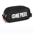 Estojo Triplo Juvenil ONE PIECE Preto Luxcel ET49806OP