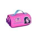 Estojo Triplo Luluca Escolar Rosa Infantil Feminino LU27419