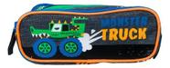 Estojo Triplo Monster Truck - Puket Cor Cinza Mescla