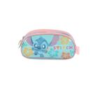 Estojo Triplo Stitch Disney Escolar Meninas Infantil Passeio