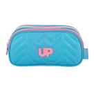 Estojo Triplo Ziper Escolar Infantil Azul Up4you