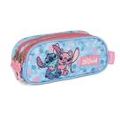 Estojo Ziper Triplo Stitch Rosa Estojo Ziper Triplo Stitch Rosa