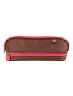Estojo ZUCA Marrom e Rosa 23x9 cm Estojo ZUCA Marrom e Rosa 23x9 cm