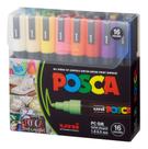 Estojoojo Caneta Uni Posca Pc 5m com 16 Cores Uniball