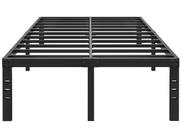 Estrado de Cama FSCHOS King Size Plataforma de Metal Preta 45 cm