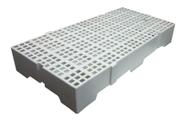 Estrado De Plástico Branco 13x41x82 Cm - Pisoplastic