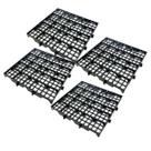 Estrado Modular Plástico Kit com 04 Peças 25 cm x 25 cm Preto