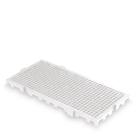 Estrado Piso Pallet Plástico Resistente 25x50 Paletes Branco