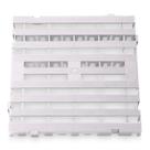 Estrado Piso Pallet Plástico Resistente 50x50 Paletes Branco