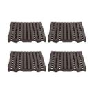 Estrado Piso Plástico (4 un = 1m²) 4,5x50x50 Preto Alta Resistência - Della Plast