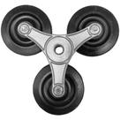 Estrela com 3 rodas de 6pol com bucha 7/8pol para carro tubular RODALEVE
