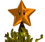 Estrela Da Árvore De Natal Do Mario Bros Dourada Decoração - Dourada - Estrela Do Mario Natal