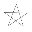 Estrela de 5 Pontas - PENTAGRAMA 45CM DE FERRO