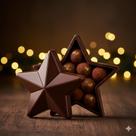 Estrela de Chocolate - Forma Porta Drageas com 2 Cavidades - Edição Limitada