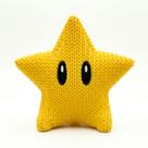 Estrela Decorativa Geek Amarela 10cm Enfeite Colecionável