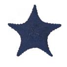 Estrela do mar resina azul marinho