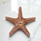 Estrela do Mar Rosê Gold Decorativa Inspiração Boho Praia Verão 15 Cm Envio Rápido AVB DECOR