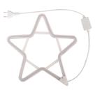 Estrela Neon Led Branco Frio Enfeite De Natal Pendente - ZEIN