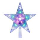 Estrela Ponteira 10 Led 14,5cm Enfeite Árvore Natal Bivolt