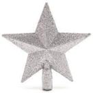 Estrela Ponteira com Glitter - Enfeite Natalino - Árvore de Natal 15cm/20cm