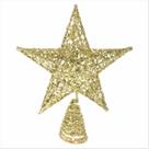 Estrela Ponteira Dourada Natalina Topo Árvore De Natal 20Cm