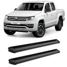 Estribo amarok 2010 2011 a 2019 cab dupla alumínio preto