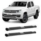 Estribo Amarok 2010 A 2019 Cabine Dupla Preto Oblongo