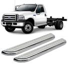 Estribo f4000 1999 2000 a 2019 cab simples chapa cromado