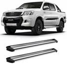 Estribo hilux 2006 2007 2008 a 2015 cabine dupla alumínio
