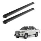 Estribo Hilux 2016 2017 2018 2019 Cd Preto Frente Polida