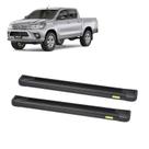 Estribo Hilux 2016 2017 2018 2019 Preto Cab Dupla Alumínio