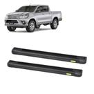 Estribo Hilux 2016 2017 2018 Preto Cabine Dupla Alumínio