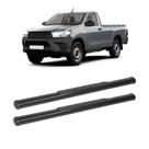 Estribo Hilux 2016 a 2020 Cabine Simples Preto