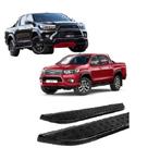 Estribo Hilux 2016 a 2020 Chapa de Aço Preto C D Estribo Hilux 2016 a 2020 Chapa de Aço Preto C D