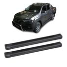 Estribo Hilux 2016 em diante Cabine Dupla Preto Aluminio