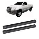 Estribo Hilux 2016 em diante Cabine Simples Preto Aluminio