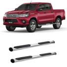 Estribo Hilux 2019 2020 2021 2022 Cromo Oblongo Cabine Dupla