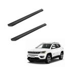 Estribo Jeep Compass 2018 2019 2020 2021 2022 Aluminio Preto