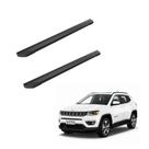 Estribo Jeep Compass 2018 2019 2020 2021 2022 Aluminio Preto