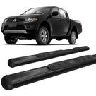Estribo L-200 Triton 2008 a 2016 Oblongo Oval Preto Estribo L-200 Triton 2008 a 2016 Oblongo Oval Preto