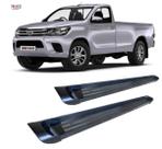 Estribo L-200 Triton Plataforma de Alumínio Preto C Dupla